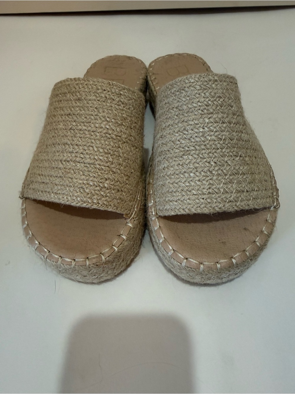 Woven Espadrille Slide Sandals - Natural Beige - Picture 5 of 6